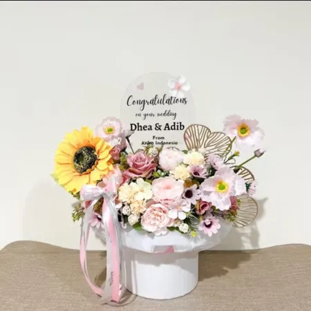 Bloom Box Akrilik Ucapan Wedding Kabupaten Banyumas
